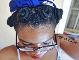 Flat Bantu Knots