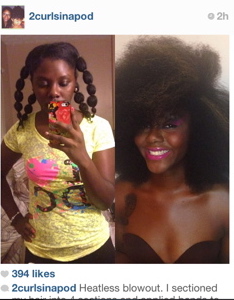 Heatless Blowout With Thread :: African Hair Threading To Stretch Natural  Hair 