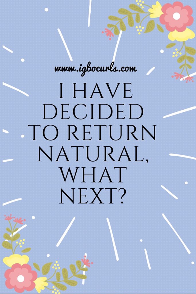 Natural Hair 101- I Have Decided To Return Natural, What Next?