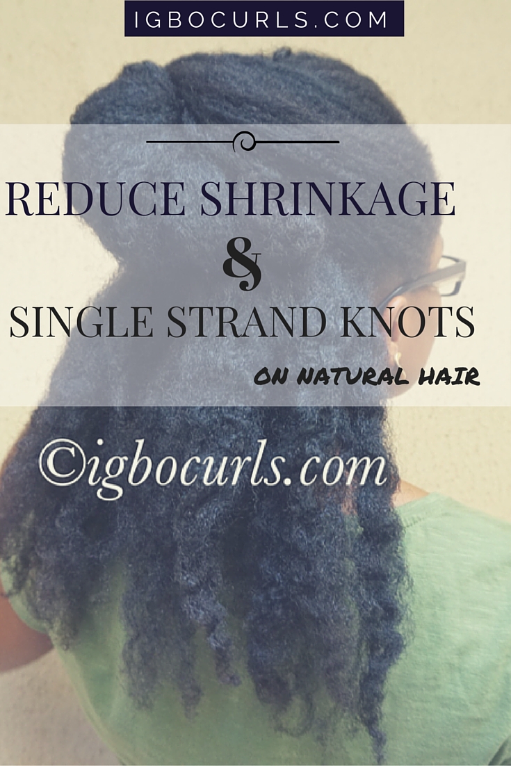 single strand knots on natural hair