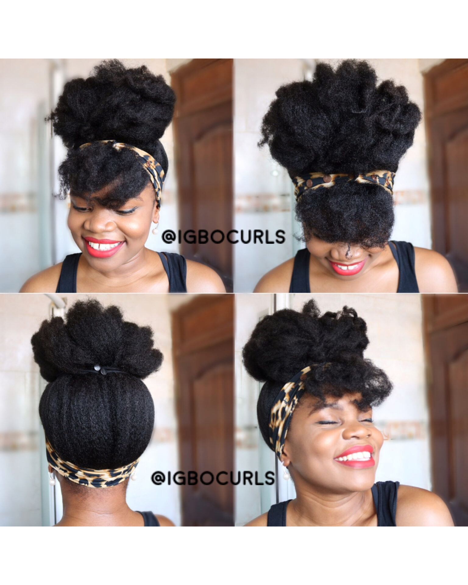 Natural Hairstyles ~Stay At Home & Style With Me - Igbocurls